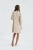 girls beige dress, Luna girls dress, chiffon knit dress, girls special occasion dress, beige party dress for girls, European girls dress, puffed sleeve dress, ruffle shoulder dress, kids elegant dress